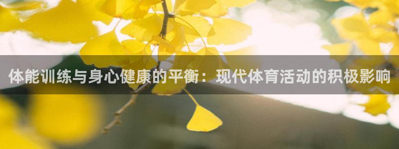 体能训练与身心健康的平衡：现代体育活动的积极影响